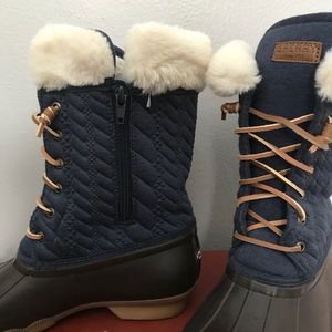 Blue Sperry Boots